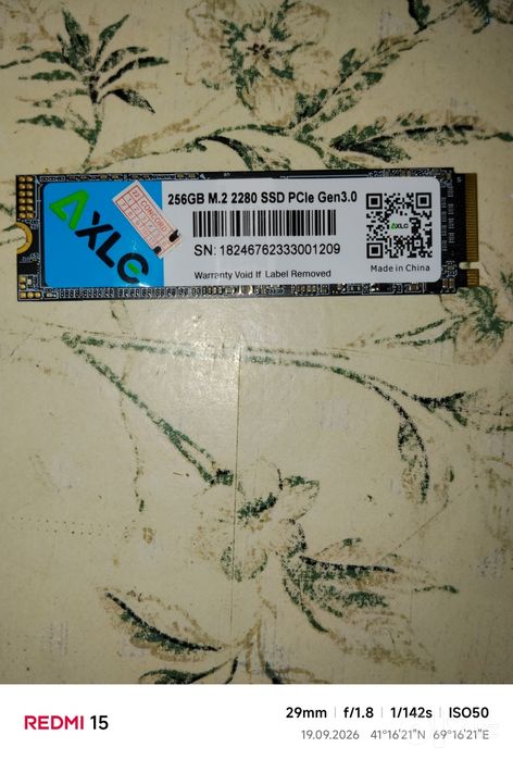 SSD PCIe Gen3.0 256GB M.2 2280