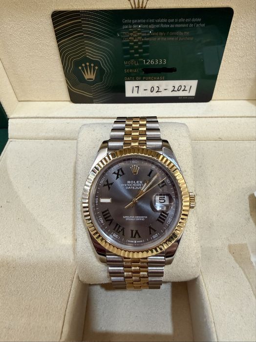 Rolex Datejust 41 | Wimbledon | Jubilee | Flutted | Yellow Gold