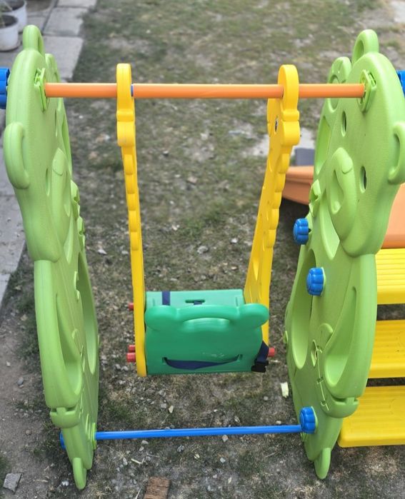 Leagăn cu tobogan copii