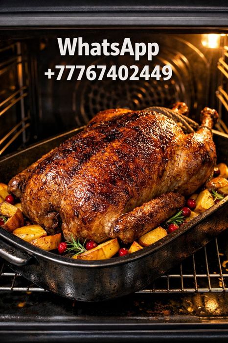 Сочный домашний гусь к празднику/Мерекеге арналған шырынды үй қазысы
Қ