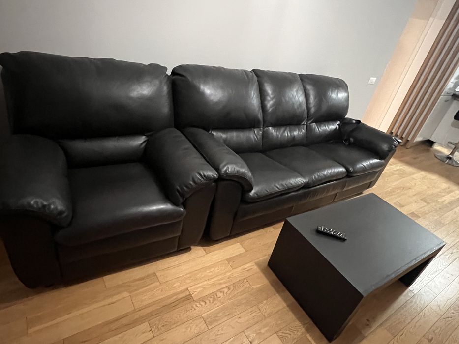 Canapea si fotoliu mobexpert piele