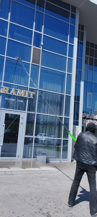 Клининг фасадов и витражей