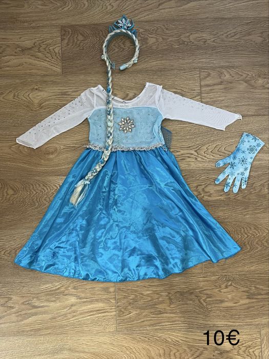 Детски костюм/рокля на Елза/Леденото Кралство