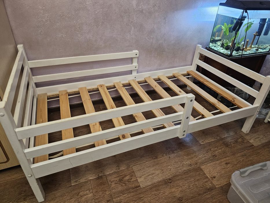 Кровать с матрасом 160х80 береза