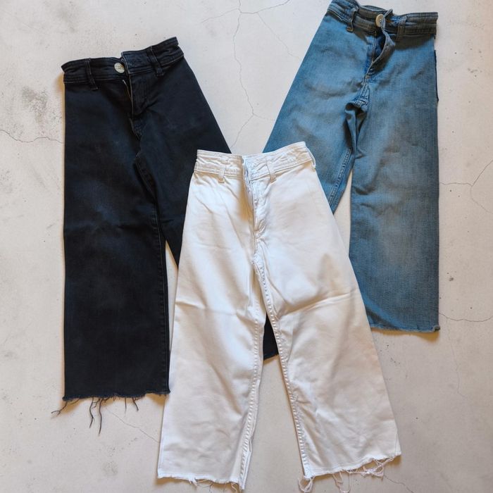 Zara 116 дънки широк крачол