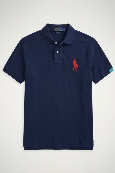 Синий Поло Ralph Lauren L