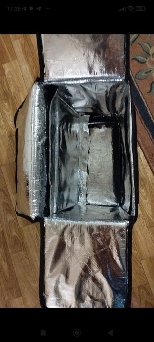 Черная большая сумка для доставки