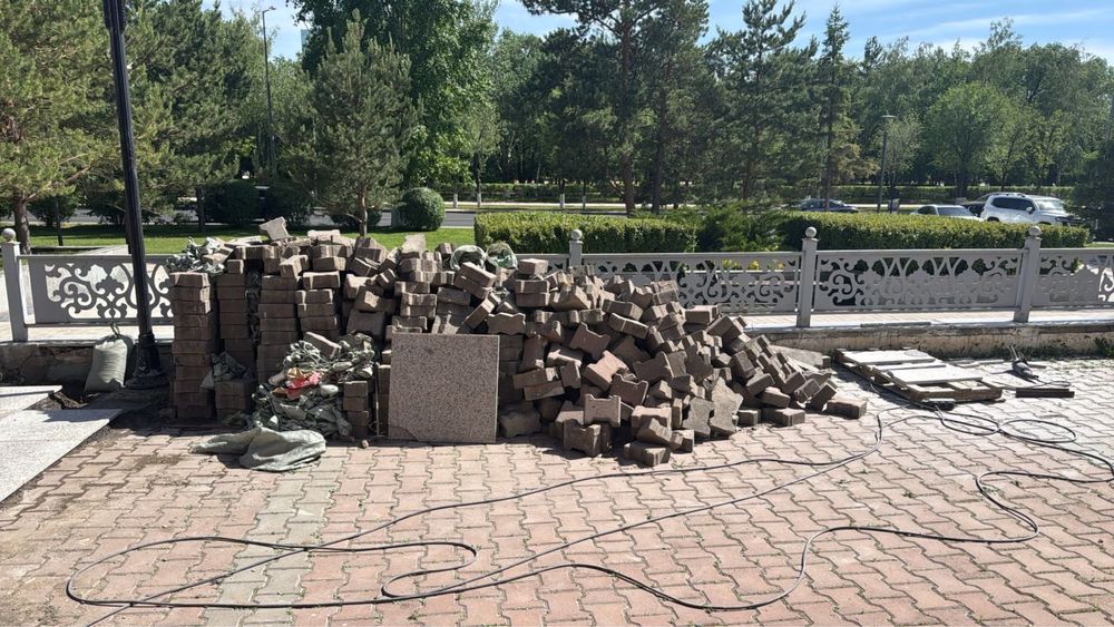 Брусчатка б/у в хорошем состоянии