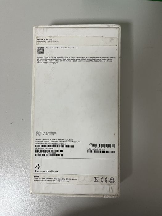 iPhone 16 pro max 256гб