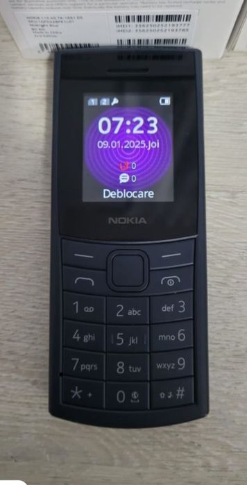 Vand Nokia 110 4G (2024), Dual SIM, Midnight!
150 lei preț Fix!!!
Nu asigur transport și nu trimit prin curier!!