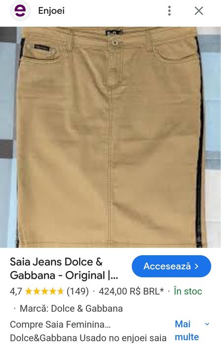 Fustă Dolce&Gabbana mărimea 38