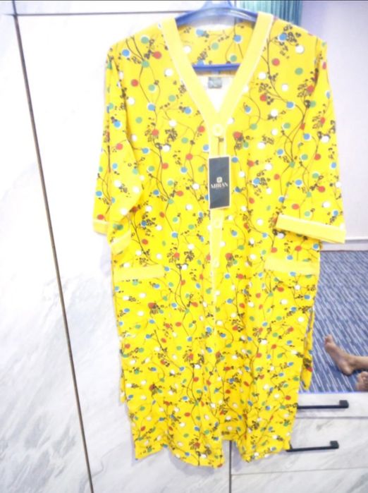 Дамашни халат сарик