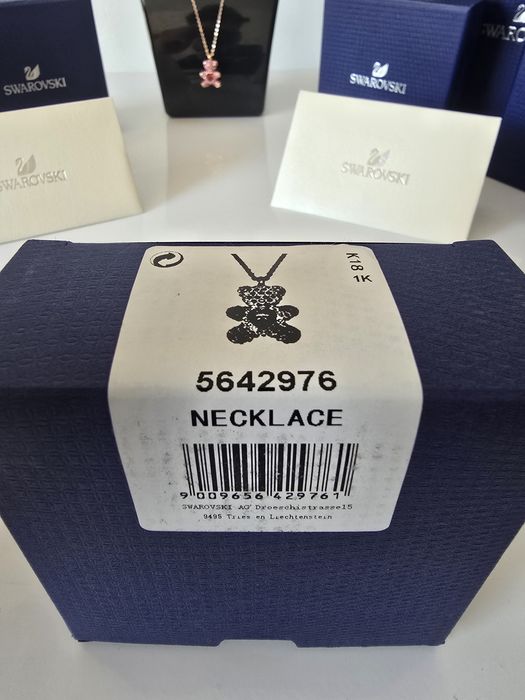 Pandantiv Teddy Bear, Roz, Placat în nuanță de aur roz