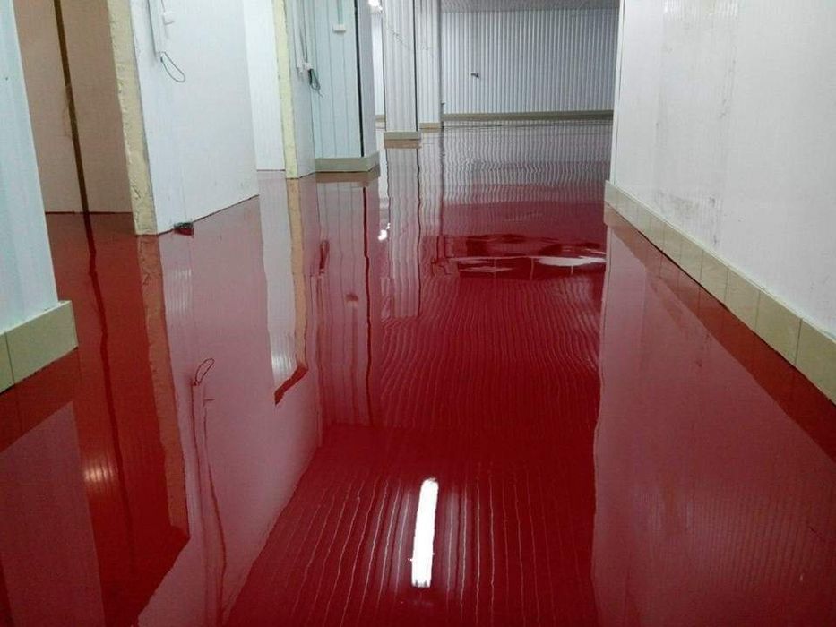 Епоксидний наливной краски для поверхности бетона