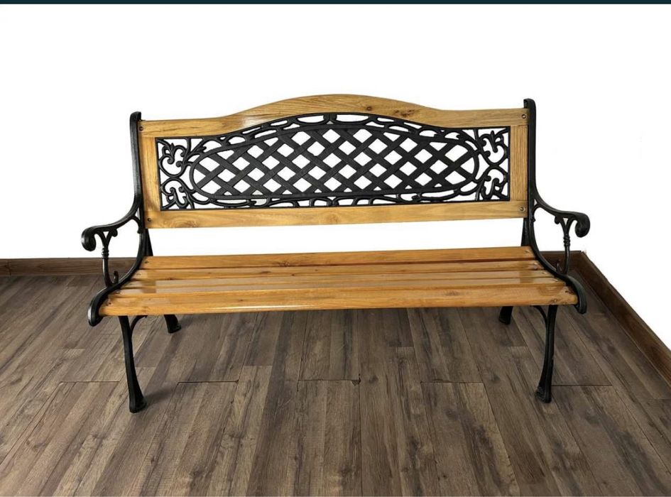 Скамейка садовая чугунная