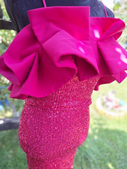 Rochie paiete, roz, Mizar, 36 S