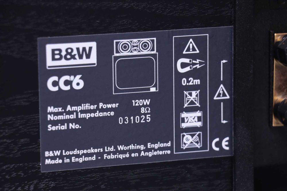 Boxa Centru Bowers & Wilkins B&W CC6 – Impecabila, Hi-Fi, Made in UK.