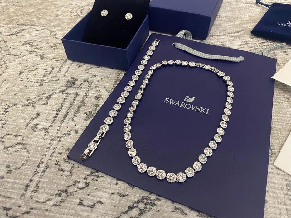 Set Angelic Swarovski Silver