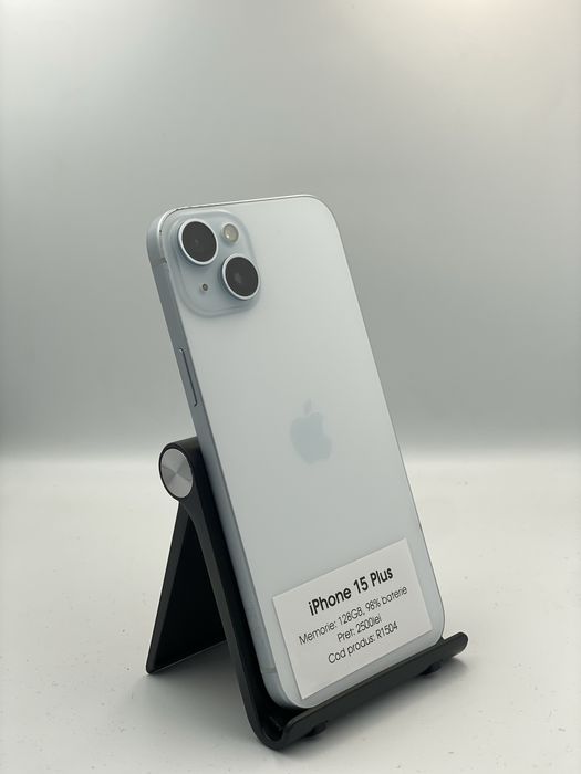 Iphone 15 Plus - 128GB, 98% baterie, 1 an garantie