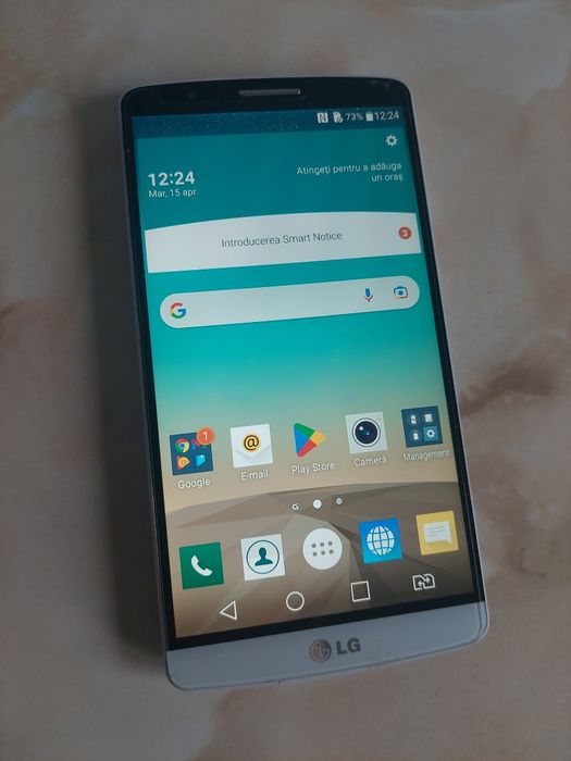 Vând LG G3 varianta pe alb NEcodat, fără probleme + țiplă //poze reale