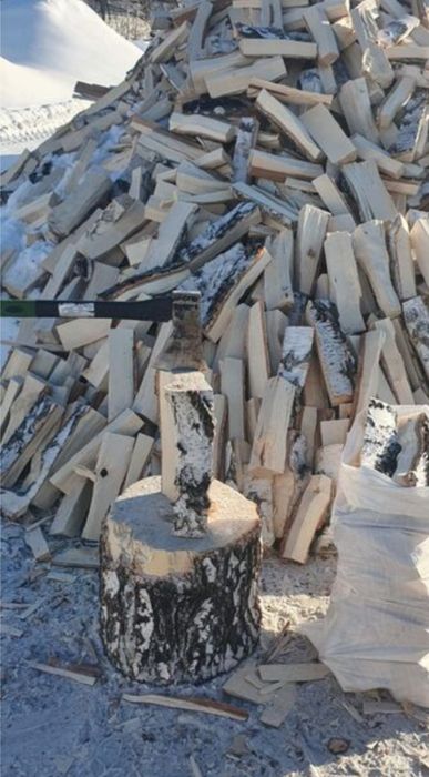 Дрова в мешках, хорошо подходят для растопки