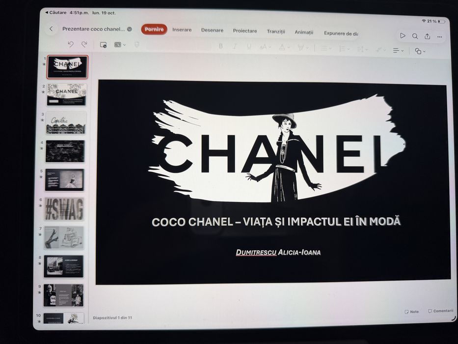 Realizez prezentări PowerPoint și Canva pentru elevi și studenți .