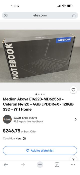 Laptop Medion Nou Sigilat