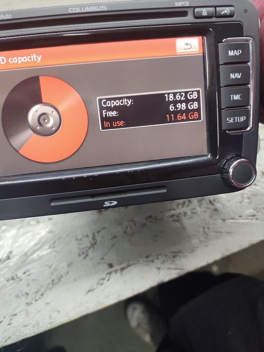 CD Dvd navigatie auto Rns 510 columbus hdd 20gb Passat Skoda