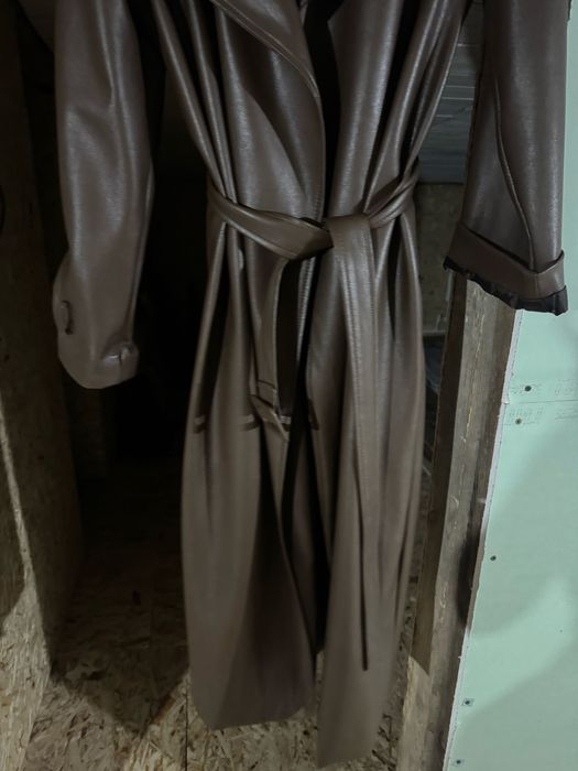 плащ кожаный, косуха