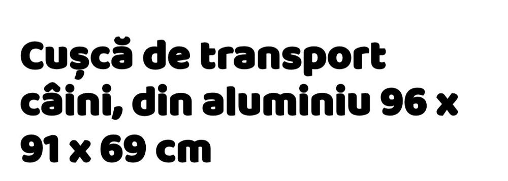 Vând cușcă transport câini