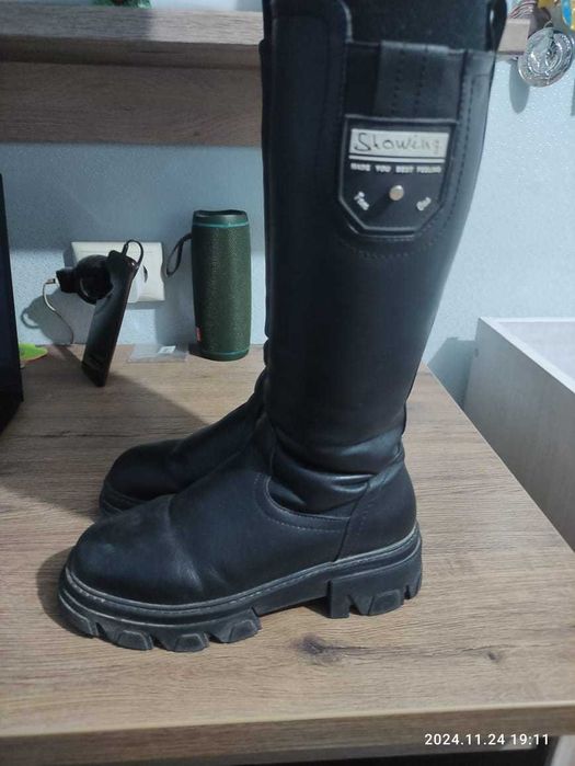 Сапоги для девочки  кожаные натуралка