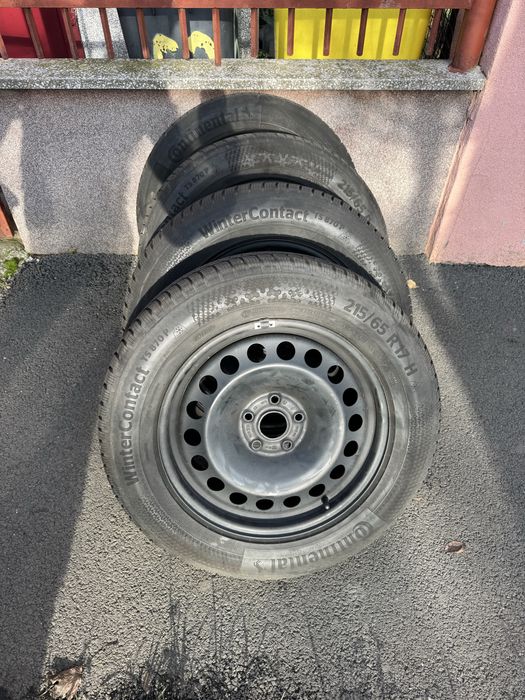 Roti iarna Continental 215/65 R17 99H jante otel VW 5x112