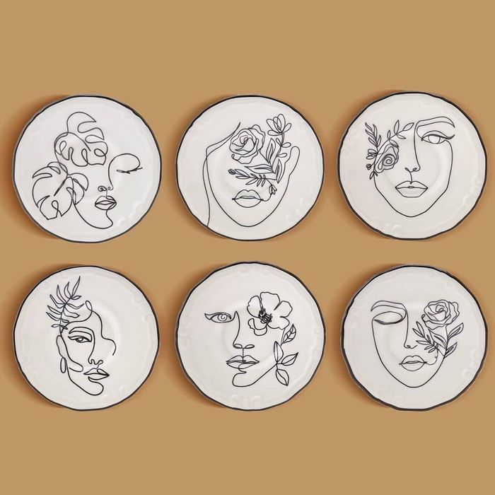 Прелест от Karaca "Faces" Сет от 6броя Кокетни Чинии