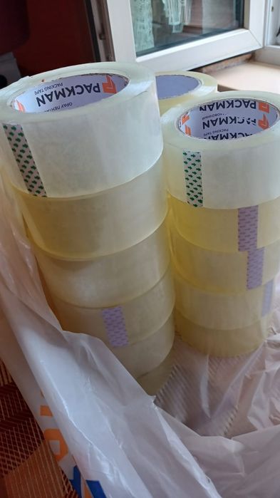 Скотч широкий прозрачный