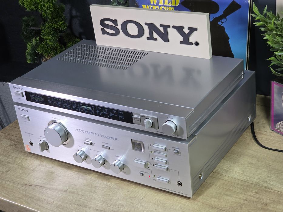 Amplificator SONY TA-AX500, tuner ST-JX2L, hifi retro ,argintiu