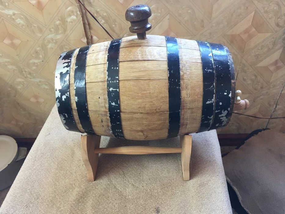 дубовая бочка 5 литров один раз ставили вино с белого винограда