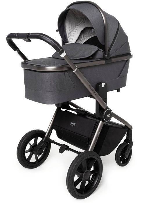 Cărucior 2-în-1 Muuvo Quick SE2 Chrome Black + accesorii – preț 2.600