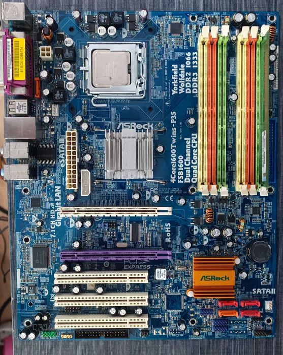 Kit placa de baza  Asrock 4Core1600Twins-P35