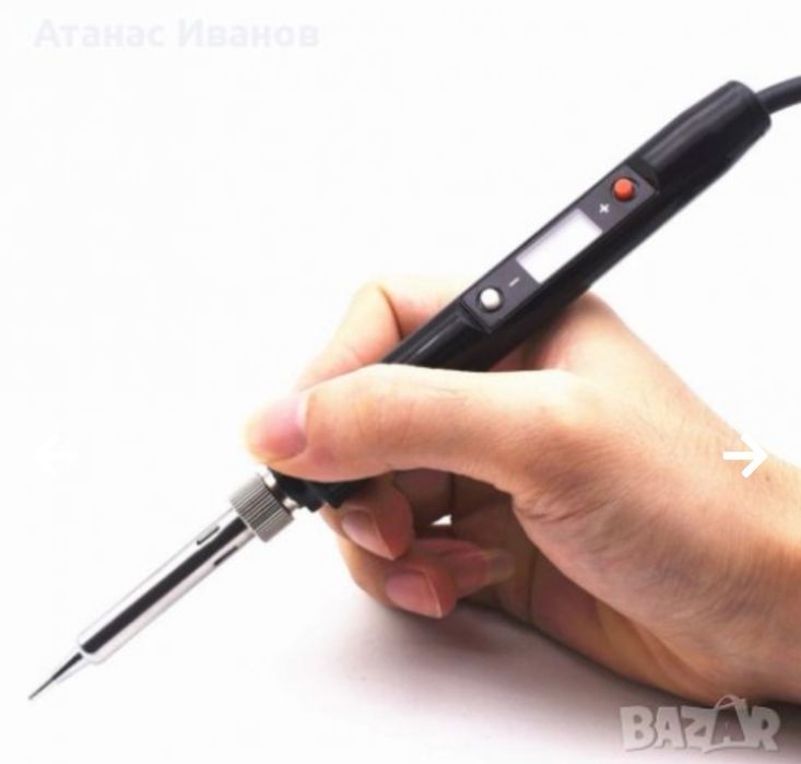 Професионален поялник 80W с електронно регулиране на температурата от