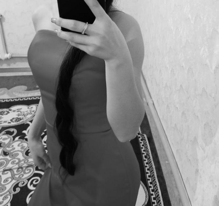 Красный вечернее платье