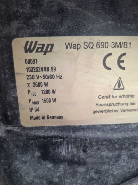 Строителна Прахосмукачка - WAP SQ 690-3M-B1