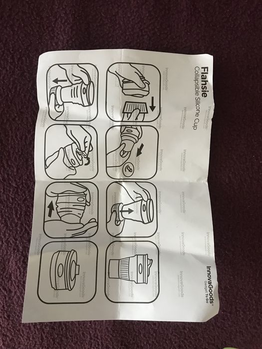 Сгъваема чаша за многократна употреба