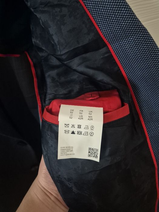 Sacou Hugo Boss, albastru, nou, mărimea 52 ( M/L)L
