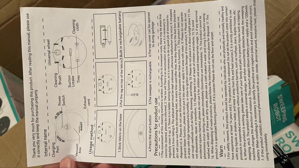 Робот пылесос черный