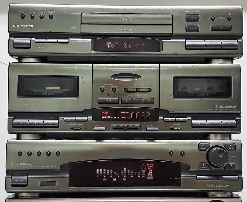 Linie Audio Pioneer Premium – Amplificator CD Deck EQ Putere tuner 5 Componente (J500/J400/J300)