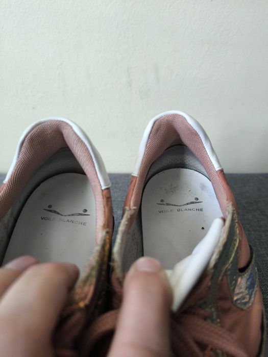 Sneakers Voile Blanche pink metal