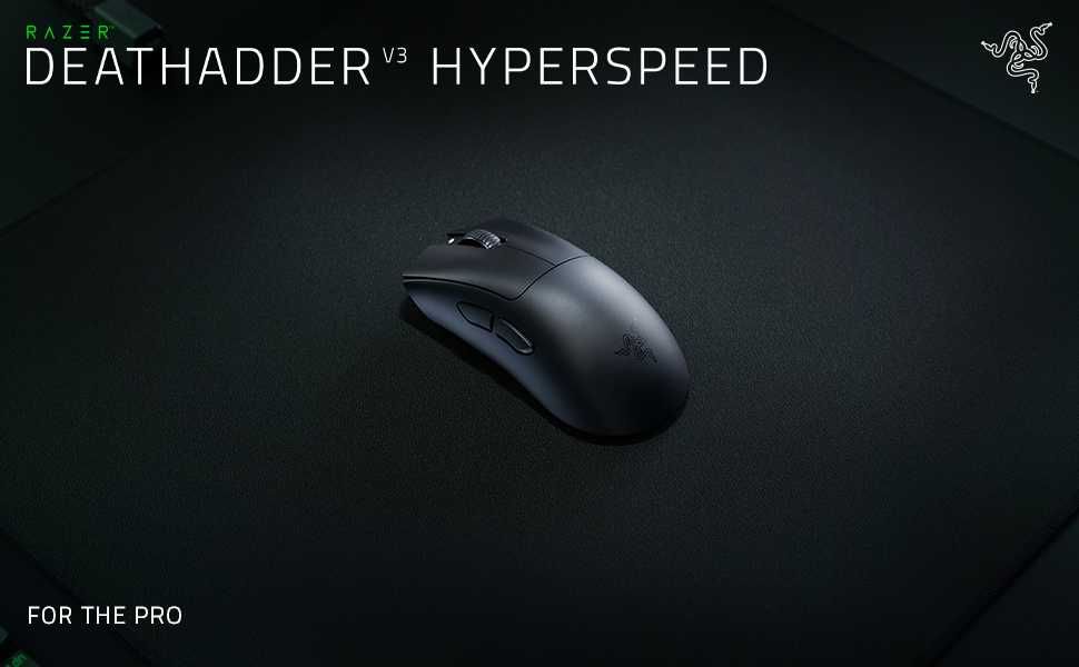 Геймърска безжична мишка Razer Deathadder v3 Hyperspeed - Нова