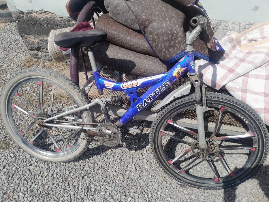 Велосипед титановый диски