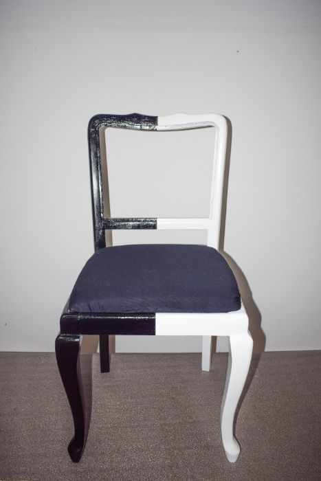 scaune arlechin alb-negru