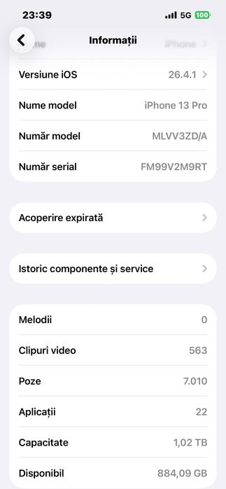Telefon iPhone 13 Pro iPhone 1 tb